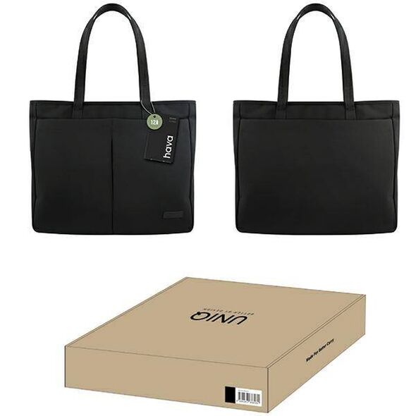 UNIQ laptop bag Hava 16" black/midnight black RPET 8886463686980