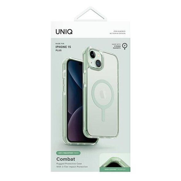 Case IPHONE 14 PLUS / 15 PLUS UNIQ Combat Duo MagClick Charging mint 8886463687581