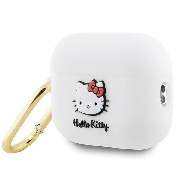 Original Case APPLE AIRPODS PRO 2 Hello Kitty Silicone 3D Kitty Head (HKAP23DKHSH) white 3666339189778