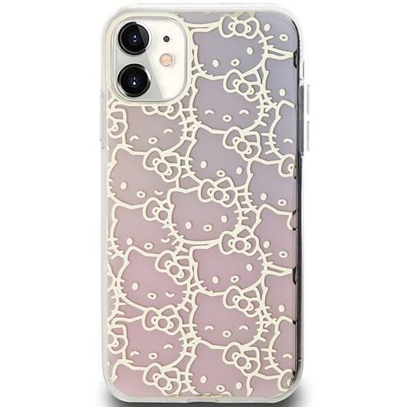 Original Case IPHONE 11 Hello Kitty Hardcase IML Gradient Electrop Crowded Kitty Head (HKHCN61HCHPEP) pink 3666339185855