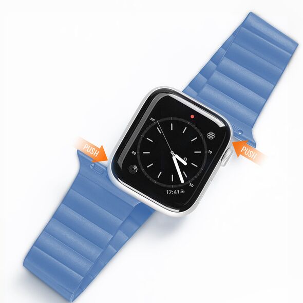 Dux Ducis Magnetic Strap Apple Watch 4/5/6/7/8/9/SE/10 40/41/42mm blue (Chain Version)