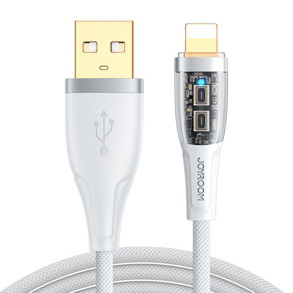 Joyroom Smart Power-Off USB-A/Lightning Cable 2.4A 1.2m white (S-UL012A3)