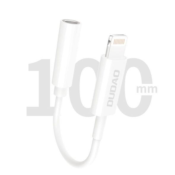 Dudao audio adapter headphone adapter Lightning to mini jack 3.5mm white (L16i white)