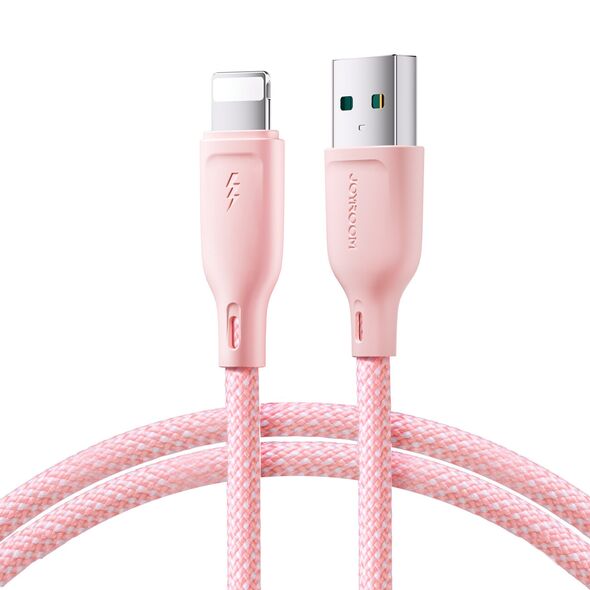 Joyroom Multi-Color Series SA34-AL3 USB-A / Lightning 3A cable 1m pink