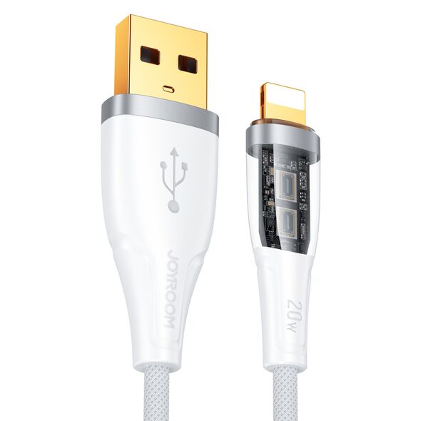 Joyroom Smart Power-Off USB-A/Lightning Cable 2.4A 1.2m white (S-UL012A3)