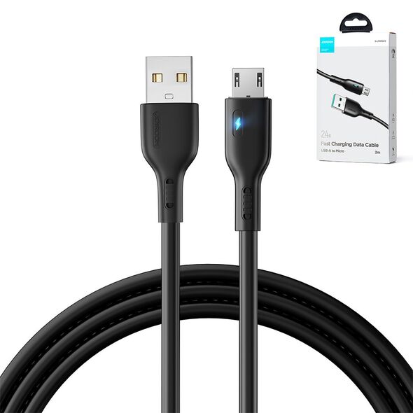 Joyroom S-UM018A13 USB-A/microUSB Cable 2.4A 2m black