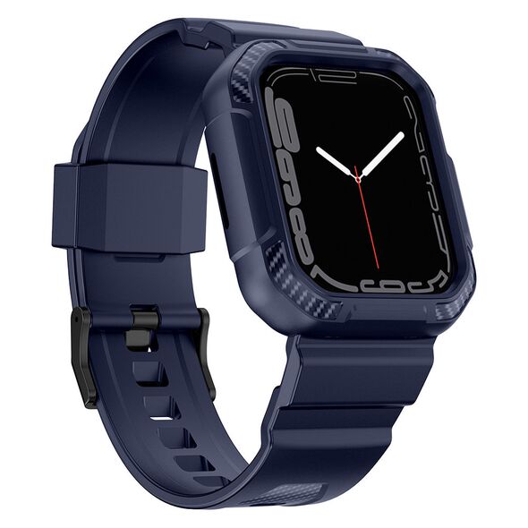 Strap + case Kingxbar CYF106 2w1 Apple Watch 4/5/6/7/SE/8/9 40/41mm blue