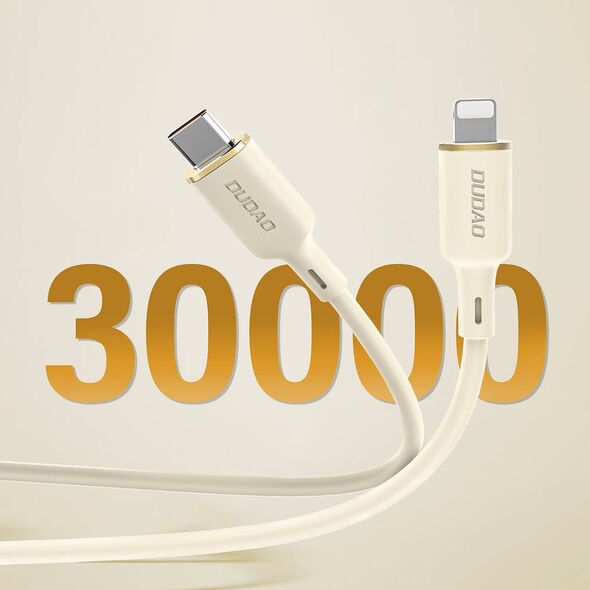 Dudao L7SF 2in1 cable USB-C / USB-C, Lightning 100W 1.2m beige