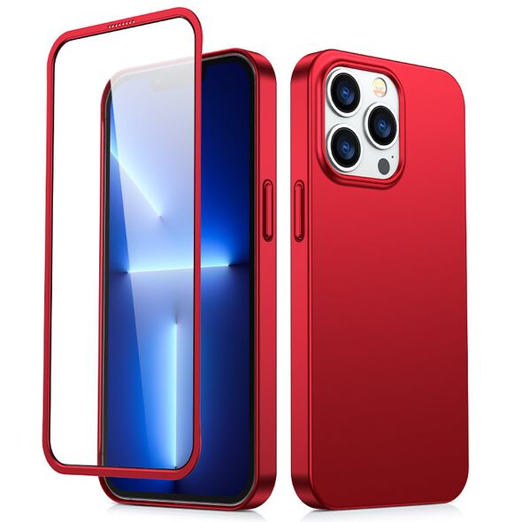 Joyroom 360 Full Case + tempered glass Apple iPhone 13 Pro (JR-BP935 red)