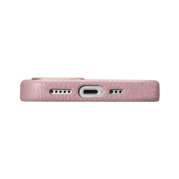 iCarer Litchi Premium Leather MagSafe Apple iPhone 14 Plus / 15 Plus pink