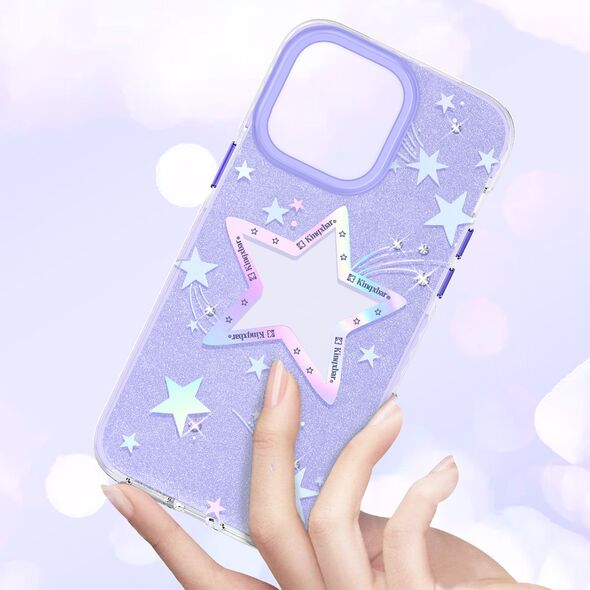 Kingxbar Heart Star Apple iPhone 14 Plus / 15 Plus purple star