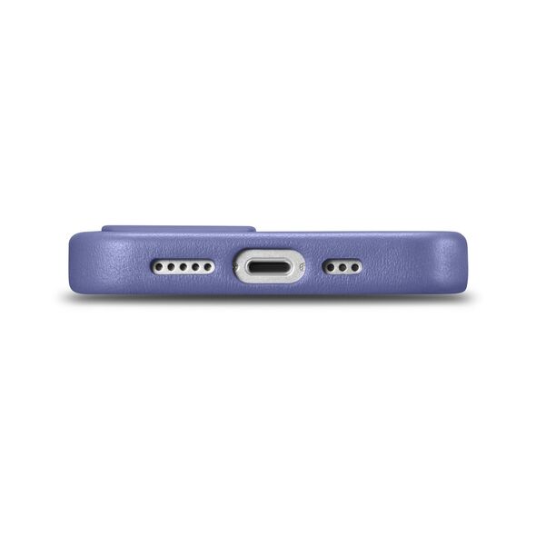 iCarer Case Leather MagSafe Apple iPhone 14 light purple