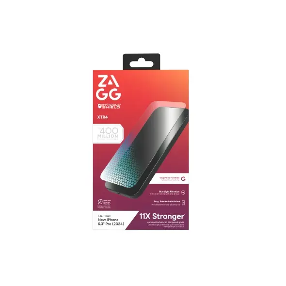 ZAGG InvisibleShield Glass XTR4 Apple iPhone 16 Pro