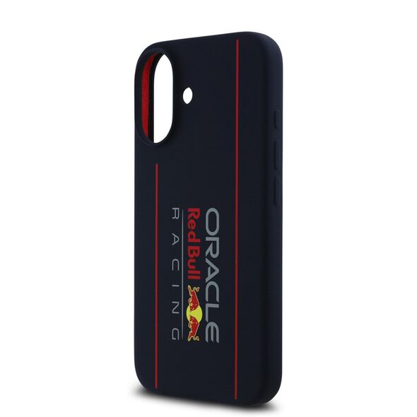 Red Bull Racing Case for iPhone 16 - Red Bull Racing Silicone Oversize Vertical Logo MagSafe (RBHMP16S24SIOLRV) - Navy 3666339369286 έως 12 άτοκες Δόσεις