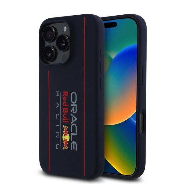 Red Bull Racing Case for iPhone 16 Pro Max - Red Bull Racing Silicone Oversize Vertical Vertical Logo MagSafe (RBHMP16X24SIOLRV) - Navy 3666339369316 έως 12 άτοκες Δόσεις