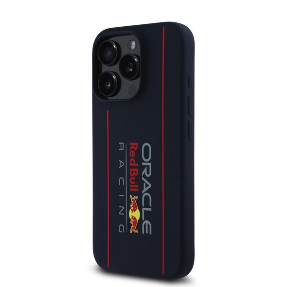 Red Bull Racing Case for iPhone 16 Pro - Red Bull Racing Silicone Oversize Vertical Logo MagSafe (RBHMP16L24SIOLRV) - Navy 3666339369309 έως 12 άτοκες Δόσεις