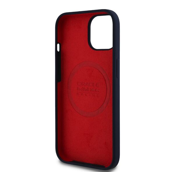 Red Bull Racing Case for iPhone 15 - Red Bull Racing Silicone Oversize Vertical Vertical Logo MagSafe (RBHMP15S24SIOLRV) - Navy 3666339369248 έως 12 άτοκες Δόσεις