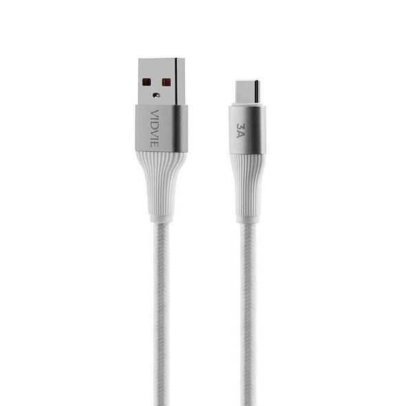 VIDVIE CB4038 USB/Type C 3A cable, 1m white 6970280949624