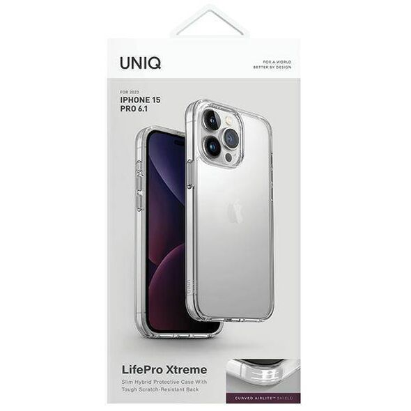 Case APPLE IPHONE 15 PRO UNIQ LifePro Xtreme transparent 8886463685297