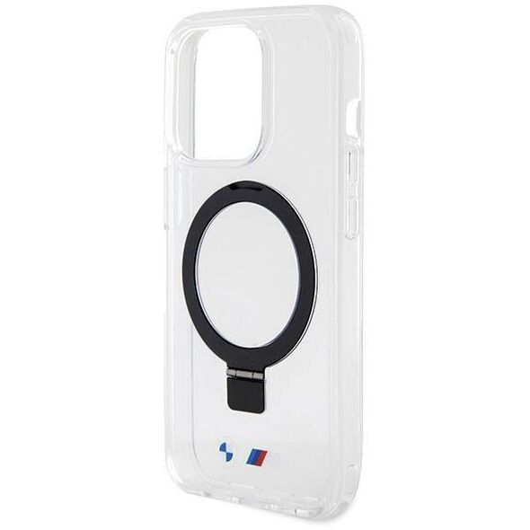 Original Case APPLE IPHONE 15 PRO BMW Hardcase Ring Stand M Collection MagSafe (BMHMP15LURST) transparent 3666339199630