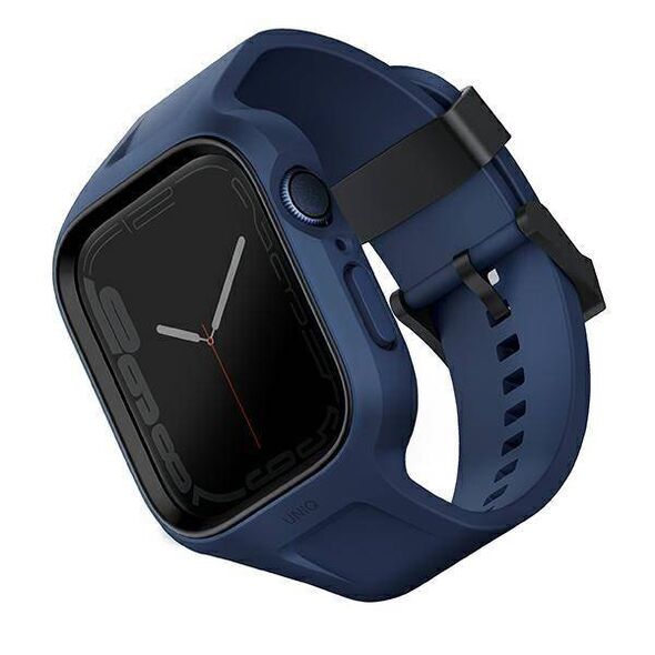 Strap for APPLE WATCH 4 / 5 / 6 / 7 / 8 / SE ( 44 / 45 MM) UNIQ Monos 2in1 Strap + Case Series blue 8886463680858