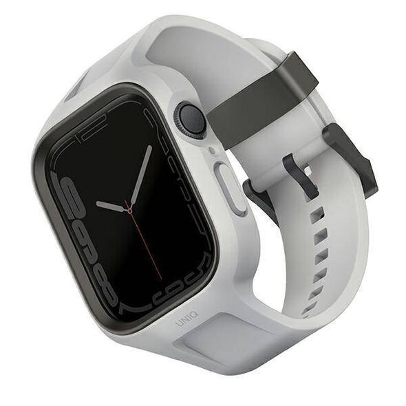 Strap for APPLE WATCH 4 / 5 / 6 / 7 / 8 / SE ( 44 / 45 MM) UNIQ Monos 2in1 Strap + Case Series gray 8886463680841