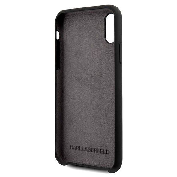 Original Case IPHONE X / XS Karl Lagerfeld Hardcase Glossy Bauhaus black 3700740468821