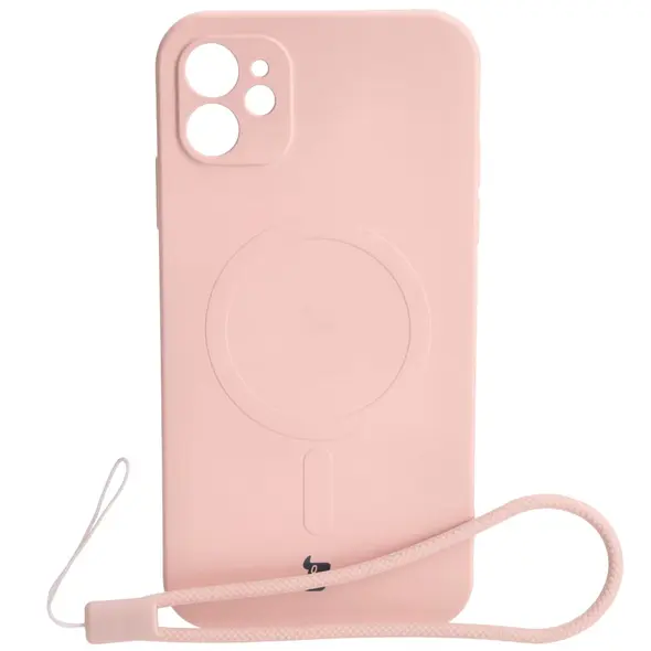 Bizon Case Silicone Magnetic Apple iPhone 11 light pink