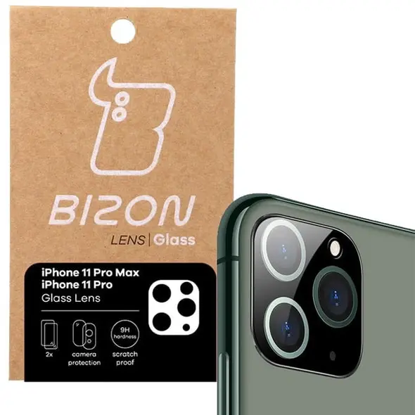 Bizon Glass Lens Apple iPhone 11 Pro Max / 11 Pro [2 PACK]