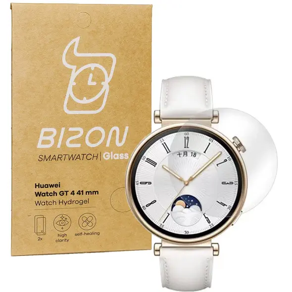 Bizon Glass Watch Hydrogel Huawei Watch GT 4 41 mm [2 PACK]