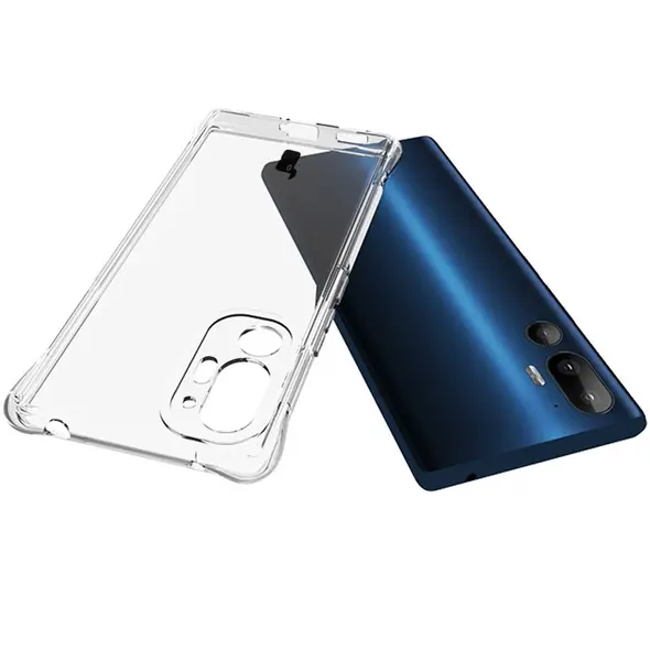 Bizon Case Clear Pack flexible case + 2x screen film HTC U24 Pro clear