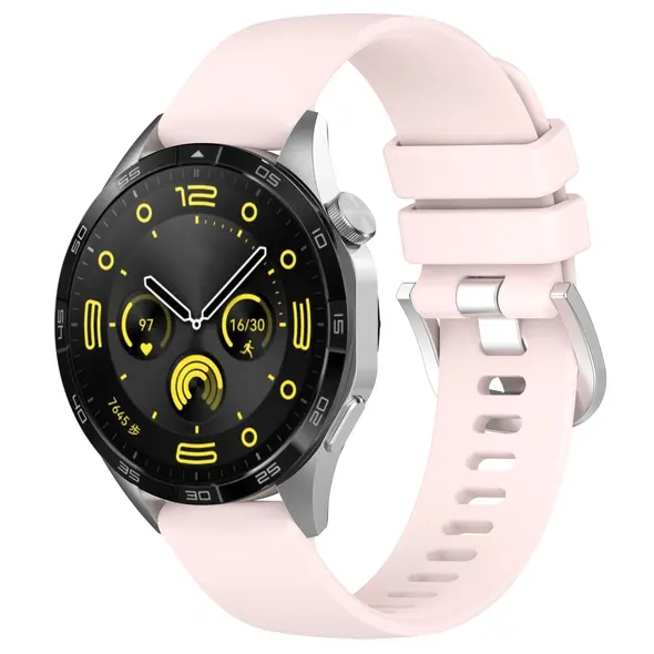 Bizon Strap Watch Silicone Pro Huawei Watch GT 5 Pro 42mm/GT 5 41mm/GT 4 41mm powder pink