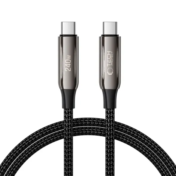 Tech-Protect UB10T Ultraboost USB-C / USB-C Cable PD240W/QC4.0 100cm Black