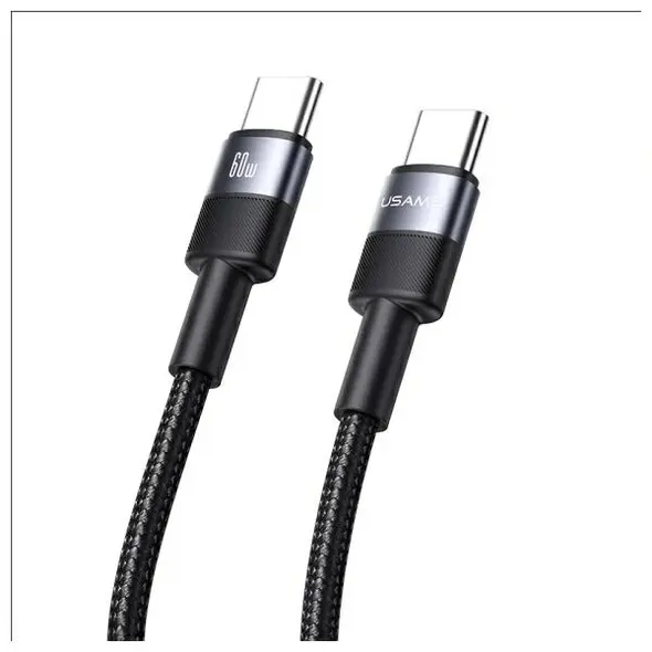 USAMS US-SJ724 cable USB-C / USB-C 60W 1.2m Aluminum Alloy Data Cable SY Series