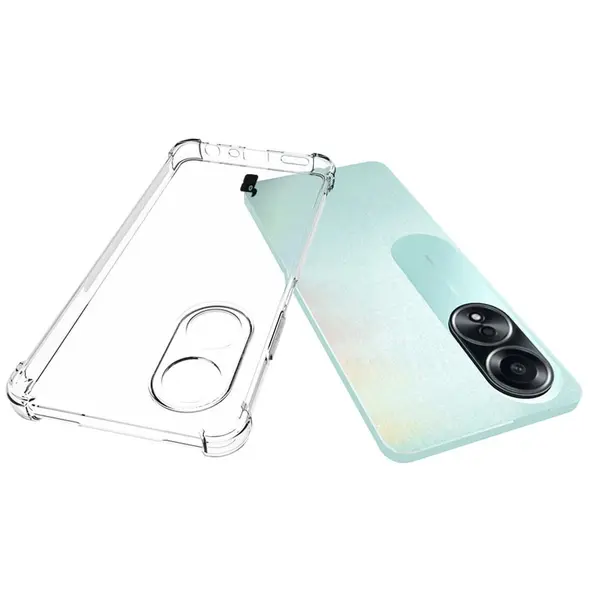 Bizon Case Clear Pack case + 2x screen glass Oppo A58 4G clear