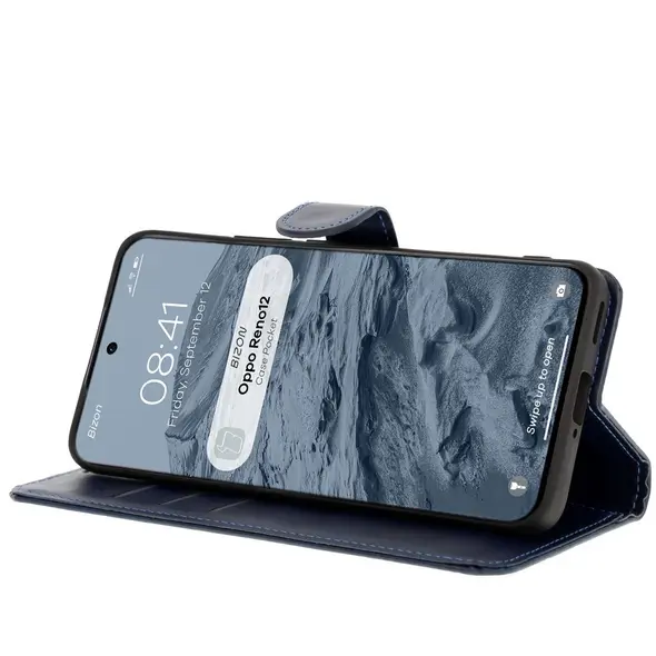 Bizon Case Pocket Oppo Reno 12 navy blue