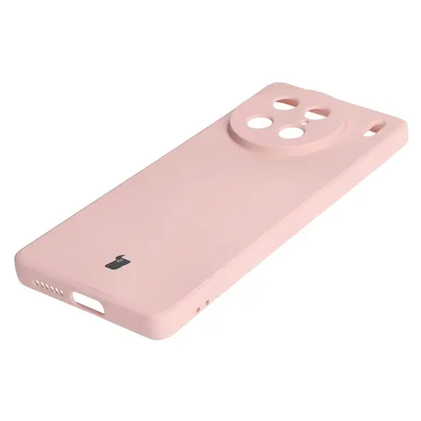 Bizon Case Silicone Sq VIVO X90 Pro light pink