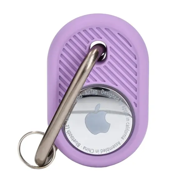 Bizon Case Locator Travel Apple AirTag purple