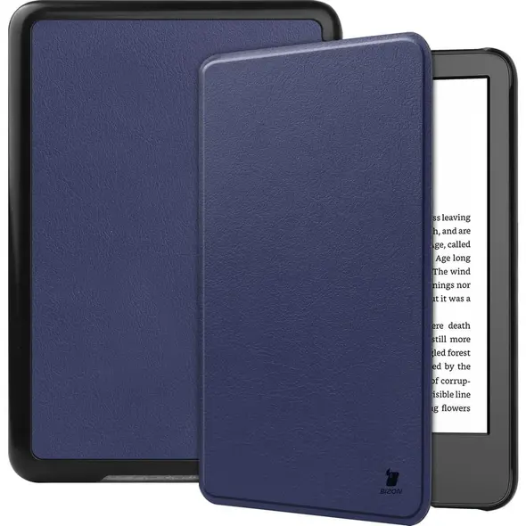 Bizon Case Tab Croc Amazon Kindle 12 2024 / 11 2022 navy blue