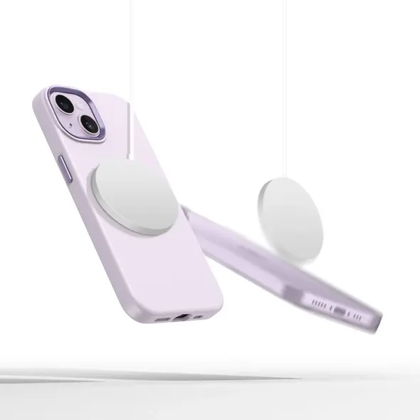 Tech-Protect Silicone Pure MagSafe Apple iPhone 14 Mauve