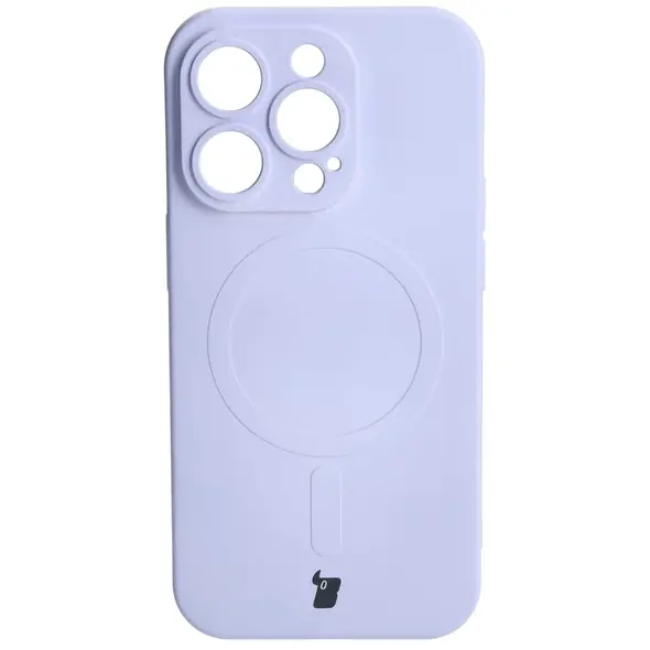 Bizon Case Silicone Magnetic Apple iPhone 14 Pro light purple