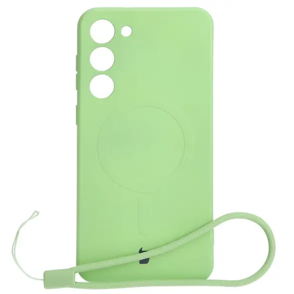 Bizon Case Silicone Magnetic Samsung Galaxy S23 Plus light green