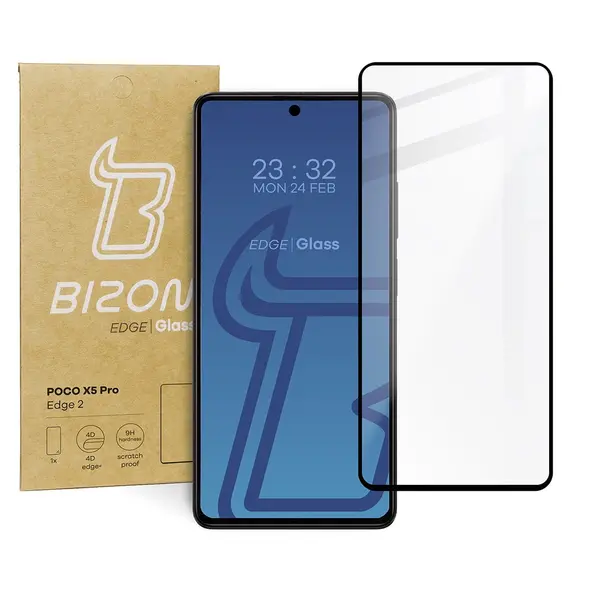 Bizon Glass Edge 2 Poco X5 Pro black