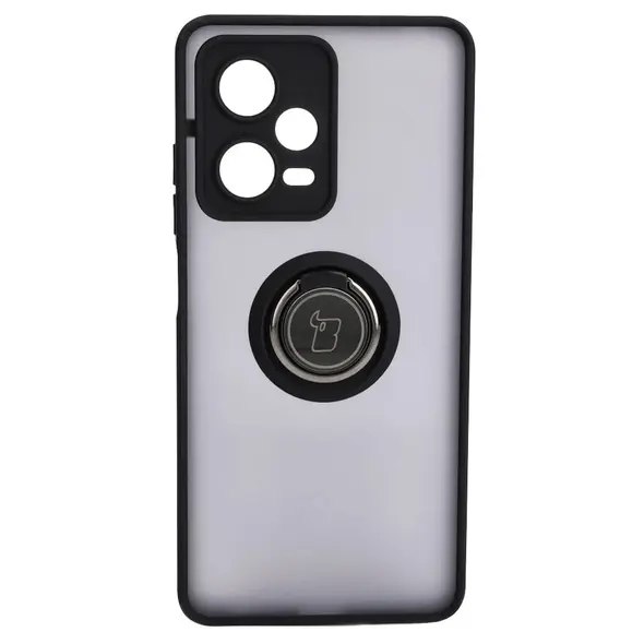 Bizon Case Hybrid Ring Xiaomi Redmi Note 12 Pro 5G smoky with a black frame