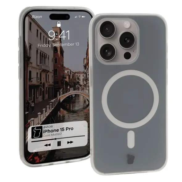 Bizon Case MatteO Apple iPhone 15 Pro translucent