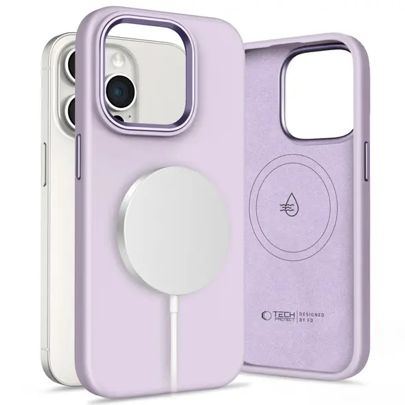 Tech-Protect Silicone Pure MagSafe Apple iPhone 15 Pro Mauve