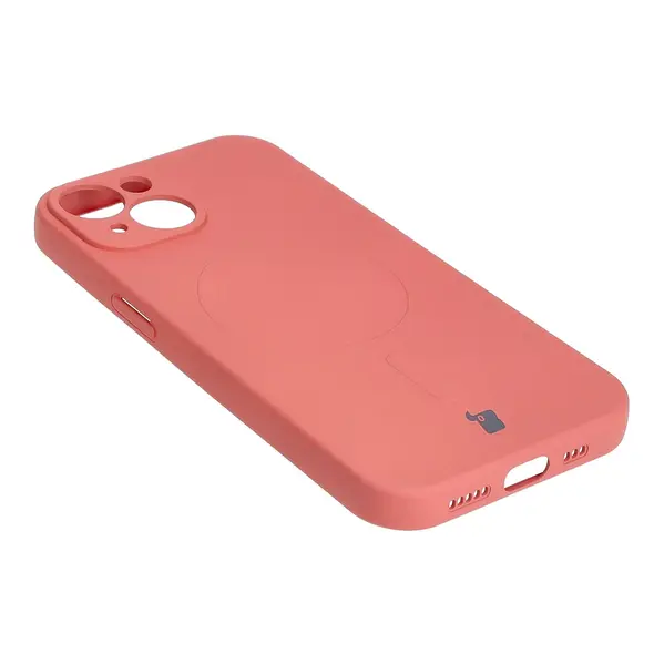 Bizon Case Silicone Magnetic Apple iPhone 15 dirty pink