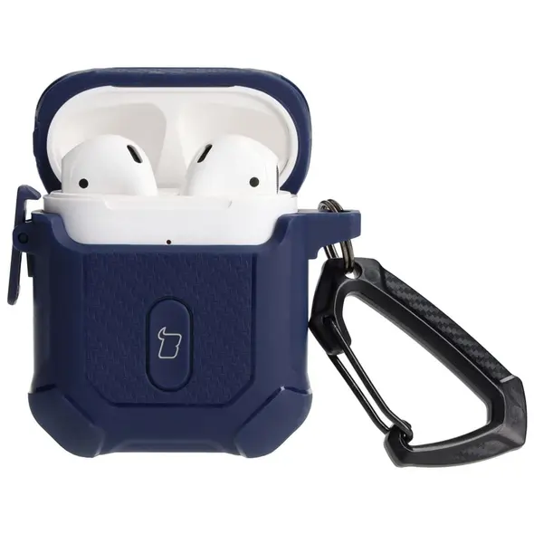 Bizon Case Headphone Armor Apple Airpods 1/2 navy blue