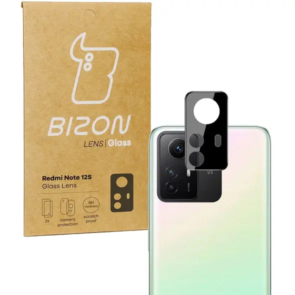 Bizon Glass Lens Redmi Note 12S [2 PACK]