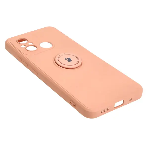 Bizon Case Silicone Ring Sq Xiaomi Redmi 12C light pink